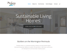 Tablet Screenshot of parkwayhomes.com.au